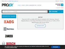 Tablet Screenshot of proex.sk